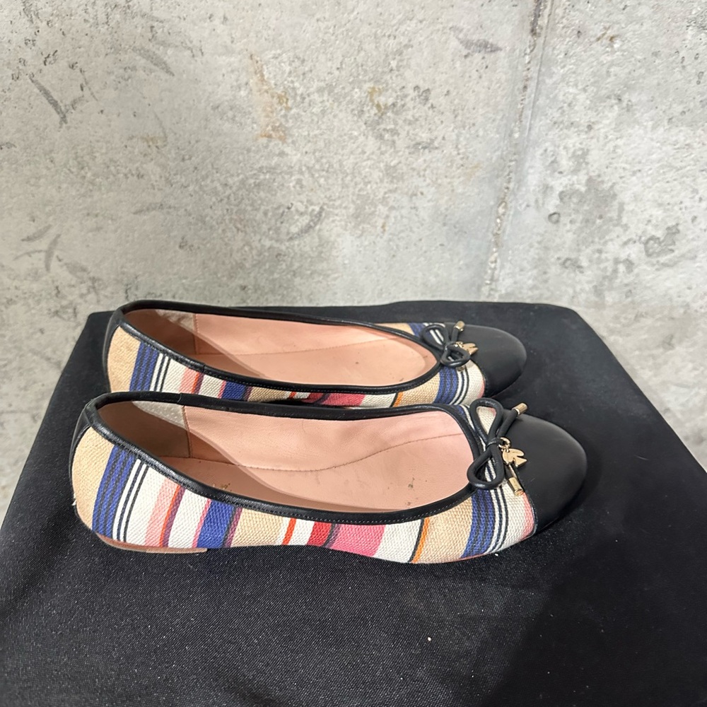 Striped Kate Spade Ballet Flats